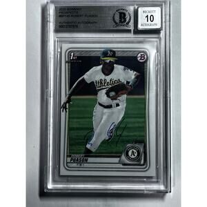 2020 Bowman Prospects #BP145 Robert Puason Authentic Autograph Beckett 10
